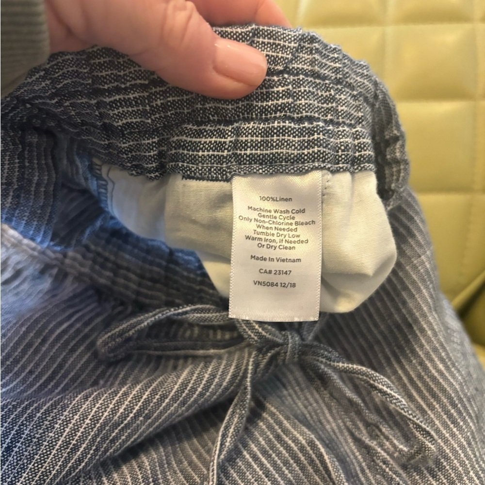 Talbots NWT Ladies Linen Pants - Size 10P 100% Linen with 4 pockets - Picture 3 of 5
